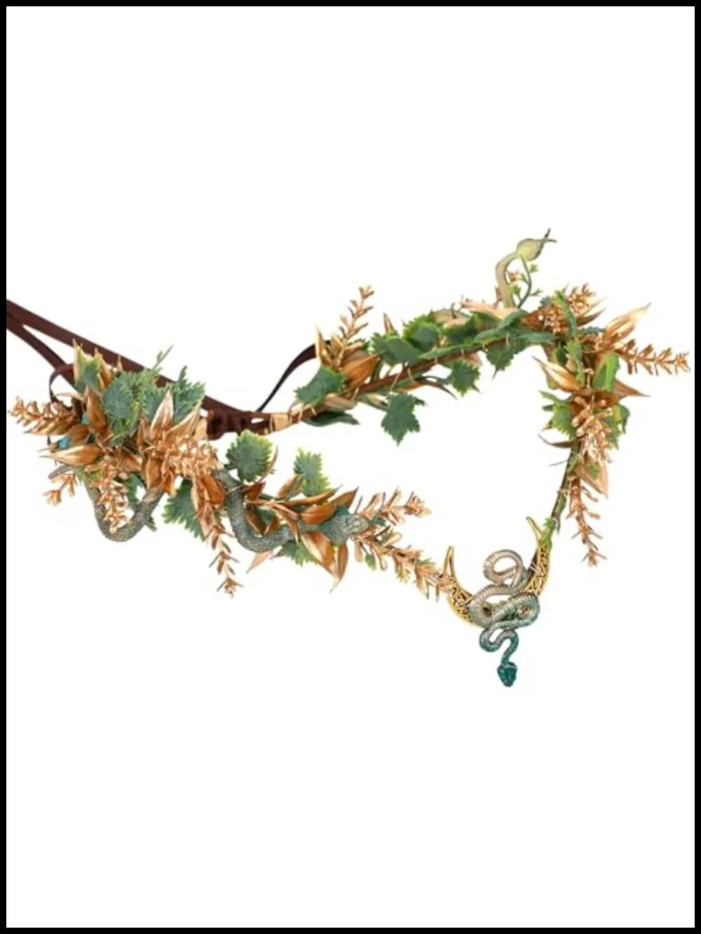 Medusa Snake Flower Crown Fairy Queen Headband Woodland Elf Circlet Halloween